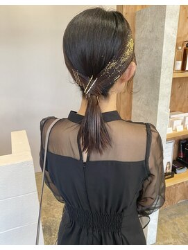 ニド(2do) 金ピン&金箔タイトアレンジ