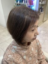 アッシュ 仙川店(Ash)&nbsp;40代50代60代前下がりグラデーションボブ　骨格補正　軟毛　細毛