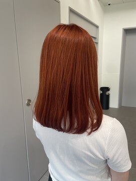 ローレンアオ(LOREN AO) 【LOREN AO】ブリーチなしカラー/オレンジベージュ/ダブルカラー