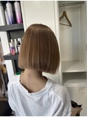 #黒髪#ボブルフ#ネビージュ#小顔#ワンレン