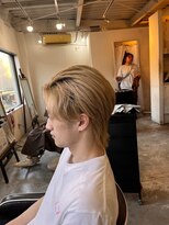 メンズカット バイ ソイクフ(メンズカット by SOY-KUFU) MEN’SHAIRハイトーンカラーマッシュウルフ