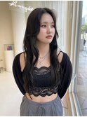 ブリーチ無しオリーブブラウンアッシュブラウン透明感カラー
