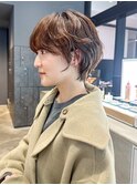 くびレイヤー美髪フレンチカジュアルカーキベージュ_ba495981