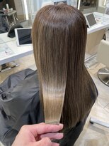 ケンジ 平塚 アネッタ(KENJE annetta) 艶髪ストレート　髪質改善カラー　髪質改善トリートメント
