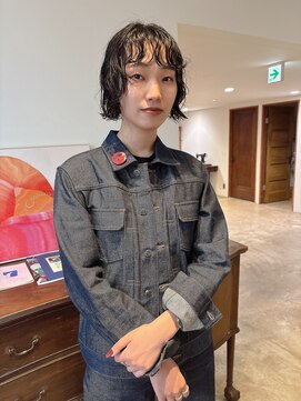 ヘアーアイストゥーレ(HAIR ICI TRE) ボブパーマミニボブくるくるパーマレイヤーボブ担当桜桃