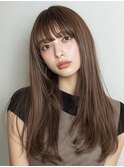 小顔ロング＃髪質改善＃白髪ぼかし＃鎌倉＃40代＃グレージュ