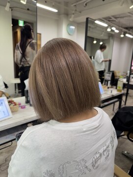 アジールヘア 所沢プロペ通り店(agir hair) ハイトーンミルクティー◎レイヤーボブ外国人風所沢