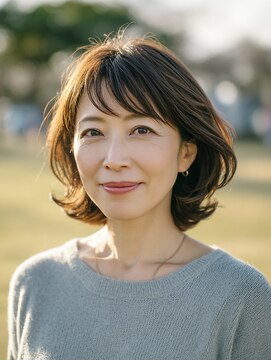 ディン カント たまプラーザ(Din kant) カジュアルな外ハネミディアム