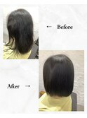 ≪お客様スタイル≫ 縮毛矯正ボブスタイル