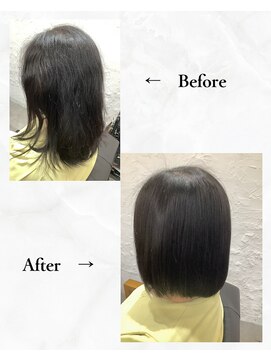 チャンドット(chan.) ≪お客様スタイル≫ 縮毛矯正ボブスタイル