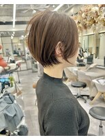 ロンドプロフィール 浦和(Lond profil)&nbsp;大人可愛い20代30代40代黒髪前下がりショートボブ丸みショート◎