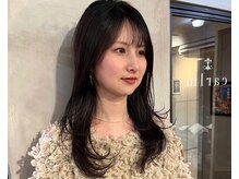 地毛風の透明感カラーで、上品に垢抜ける。#暗髪