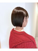 スリー バイ ザサロンフジサワ(THREE by the salon fujisawa)&nbsp;ミニボブ×オリーブブラウン