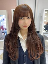 リー 梅田(Lee)&nbsp;arisa/ブリーチなしダブルカラー/オレンジブラウン/暖色/Wカラー