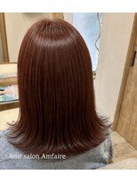 ヘアサロン アンフェール(Hair Salon Amfaire)&nbsp;【Shimizu】トーンダウン暖色ツヤｃｏｌｏｒ