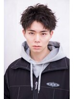 ルーシー 福岡大名店(LUCEY)&nbsp;センターパートフェザーパーマシャドウパーマメンズパーマ