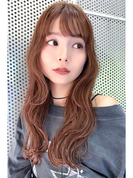 ノイ(neu) 【静岡エリア】シナモンブラウン×ゆるふわロングウェーブ
