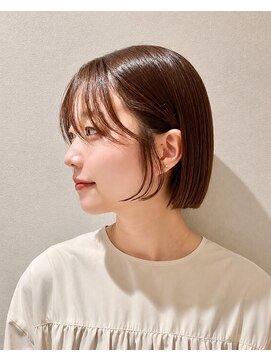 フェイス 石川町 (FACE) ミニボブ/ベージュカラー/丸みボブ