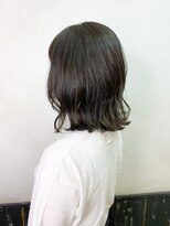 オースト ヘアー ステラ 新宿店(Aust hair Stella)&nbsp;外ハネセミディ×夏カラー☆ミントグレージュ　T