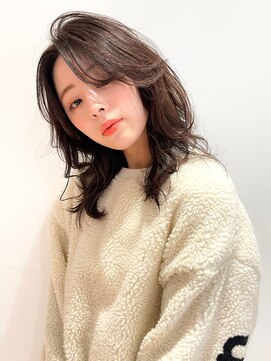 マイラ 銀座(myla) 【田村】大人可愛い小顔モテ髪黒髮エアリーミディ20代30代40代