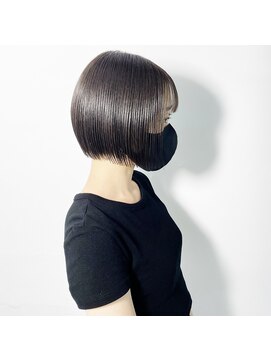 バージョン(Ver.) 切りっぱなしボブ × 透明感 グレージュ 【 Ver. 柏 】