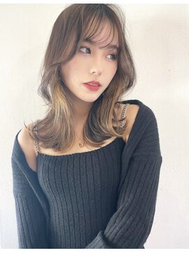 リコバイアフロート(riko by afloat) シースルー前髪/イヤリングカラー/韓国風ヘア/エギョモリ