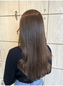 20代30代髪質改善カラーロングモカグレージュオルチャンヘア
