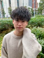 リヴ オオサカ(LIV OSAKA)&nbsp;波巻きパーマ　ショートマッシュ　波打ち　スパイラルパーマ