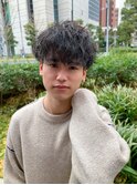 波巻きパーマ ショートマッシュ 波打ち スパイラルパーマ