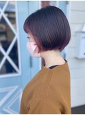 かりあげショート/かりあげボブ/インナーカラー/ピンク