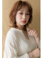 モッズヘア 越谷(mod's hair) カーキベージュ外国人風ハイライトボブウルフY越谷20代30代40代