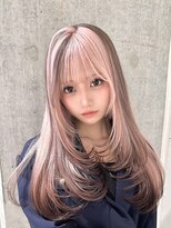 モニカ 栄店(MONIQA)&nbsp;ピンク×ブラウン　カチューシャカラー