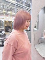 ロンド レア 天神大名店(Lond Le’a)&nbsp;天神大名ダブルカラーケアブリーチハイトーンピンクベージュ