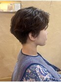 カジュアルショートパーマスタイル