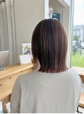 ラインが綺麗な切りっぱなしスタイル!