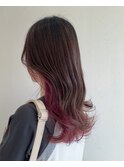 インナーカラーカシスピンク