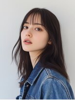 デビュー ヘアーメイク&nbsp;黒髪/ボブルフ/ネビージュ/小顔/ワンレン/水戸/髪質改善/前髪