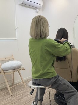 ヘアーアトリエ オー(hair atelier O)の写真/【全メニューケア剤/Tr付き】丁寧なカウンセリング＆マンツーマン施術であなたの“なりたい”が叶います＊