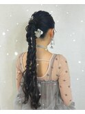 ポニー編みおろし