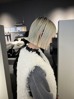 ヘアーエスクールシーユー 枚方T-SITE店(hair S.COEUR×Cu) 丸くないボブ/切りっぱなしボブ/大阪美容室/枚方美容室