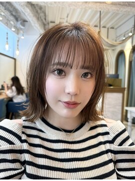 ロンドアベニール 北千住(Lond avenir) ミニウルフレイヤーカット顔周り前髪韓国ショートボブ/北千住