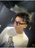 スパイキーショート×men's×ソフトツイスト×メンズパーマ