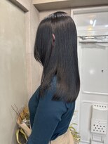 ファビ 渋谷(Fab)&nbsp;くびれヘア/暗めカラー/アプリコットオレンジ/縮毛矯正