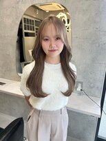 髪屋 紬&nbsp;ミルクティーベージュ/レイヤーカット/顔周りカット/韓国ヘア