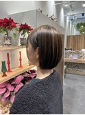 まとまりボブ×ナチュラルハイライト