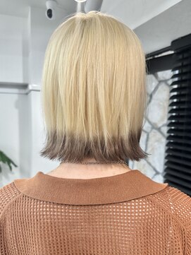 キラ 静岡(KILLA) ブロンド/デザインカラー/エンドカラー/裾カラー/レイヤーボブ
