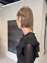 ヘアー アイス ルーチェ(HAIR ICI LUCE)&nbsp;結婚式参列ヘアセットボブヘアセット　ヘアセットボブ/中西