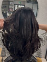 ハーシーバイアポロ 相模大野(HERSHE by apollo)&nbsp;ミディアムヘア/暗めカラー/グランマッシュ/レイヤーカット