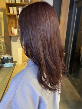 ヘアーデザイン ディードット ウル(D. ulu) ピンク×ブラウン