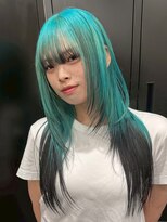 ヌル 神宮前店(Null)&nbsp;ルーツカラー/ブリーチデザインカラー/姫ウルフ/ルーツカラー